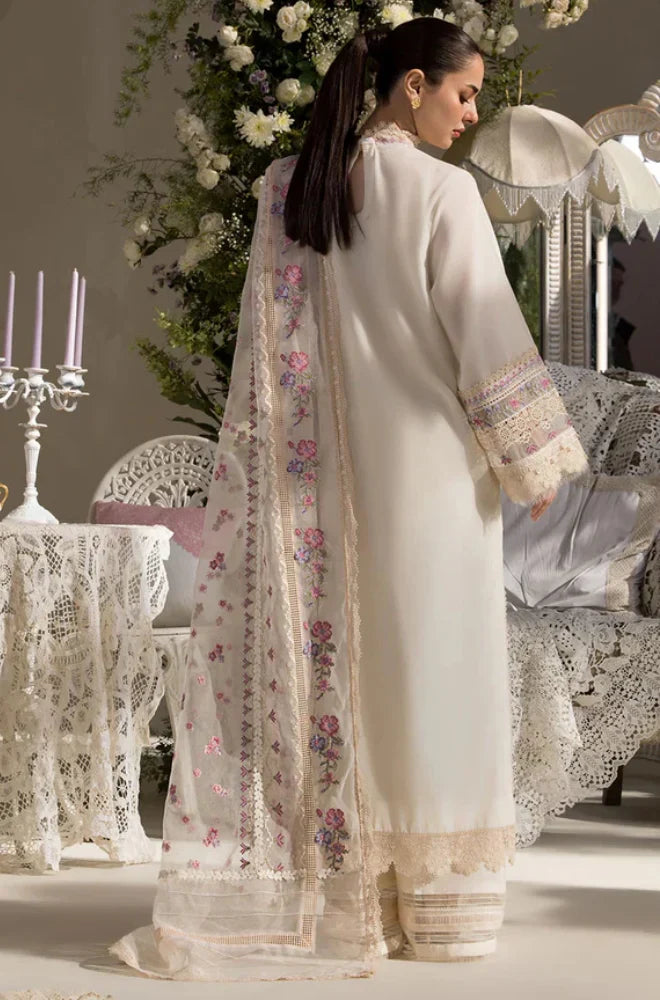 Sobia Nazir 3PC Unstitched Luxury Lawn Chikenkari Heavy Embroidered Suit