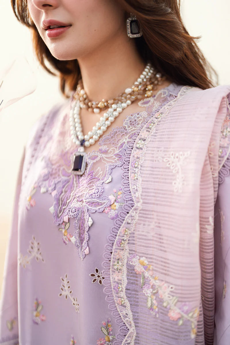 Qalamkar 3PC Unstitched Luxury Lawn Chikenkari Heavy Embroidered Suit