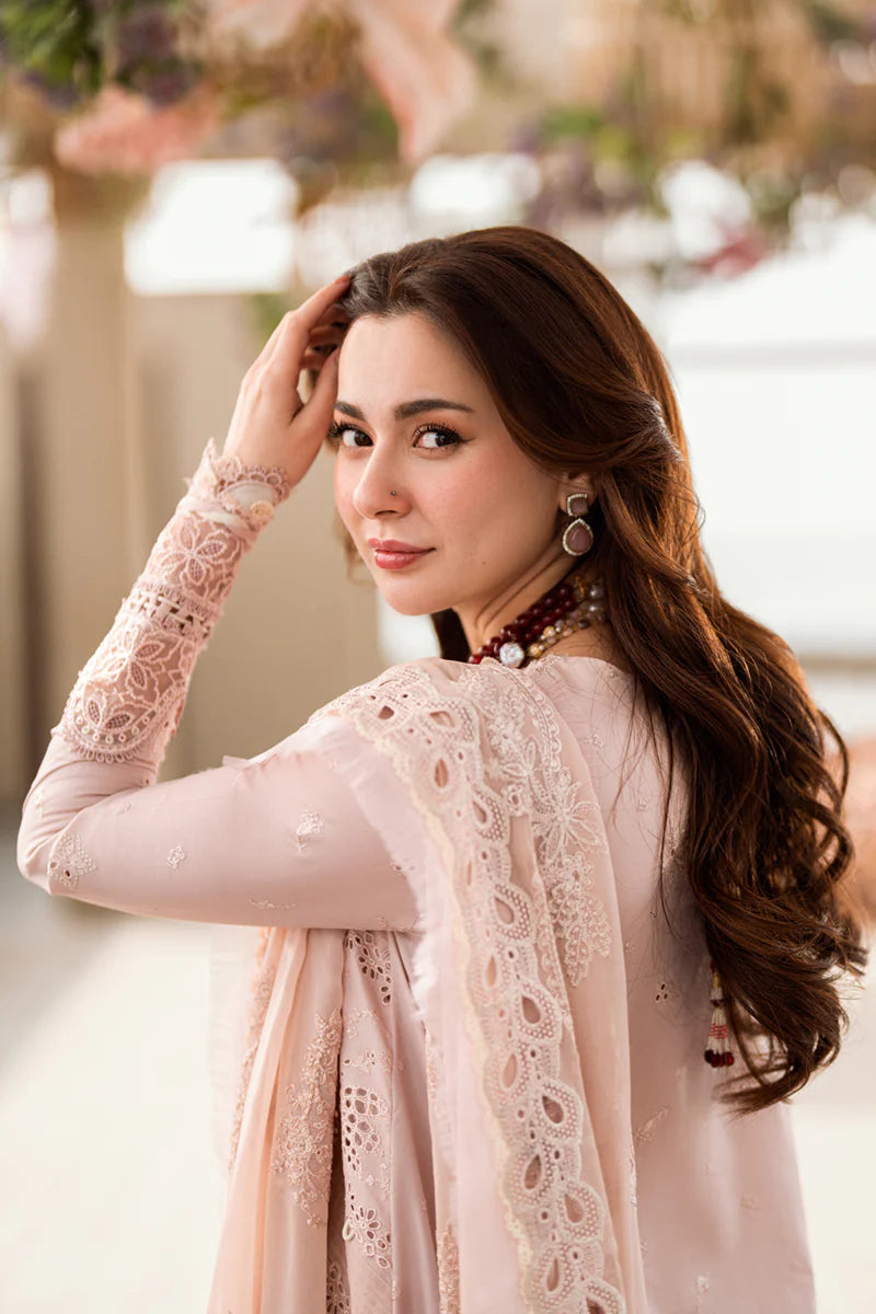 Qalamkar 3PC Unstitched Luxury Lawn Chikenkari Heavy Embroidered Suit