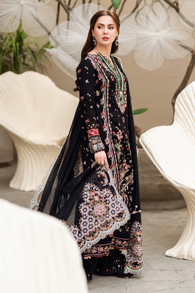 Qalamkar 001 Unstitched Luxury Dhanak Heavy Embroidered 3PC Suit