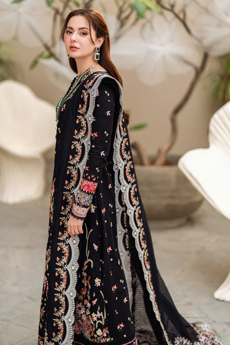 Qalamkar 001 Unstitched Luxury Dhanak Heavy Embroidered 3PC Suit