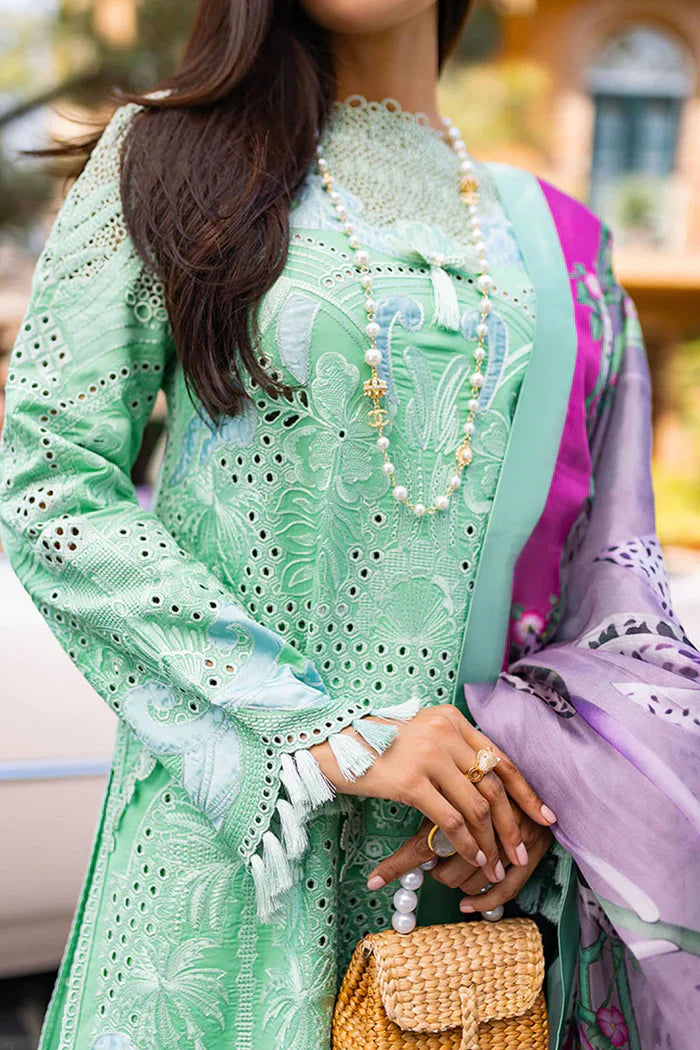 Mushq 3PC Unstitched Luxury Lawn Chikenkari Heavy Embroidered Suit