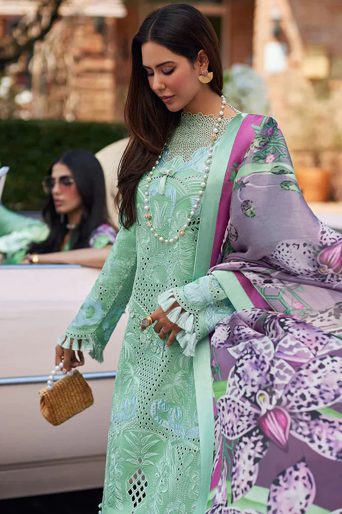 Mushq 3PC Unstitched Luxury Lawn Chikenkari Heavy Embroidered Suit