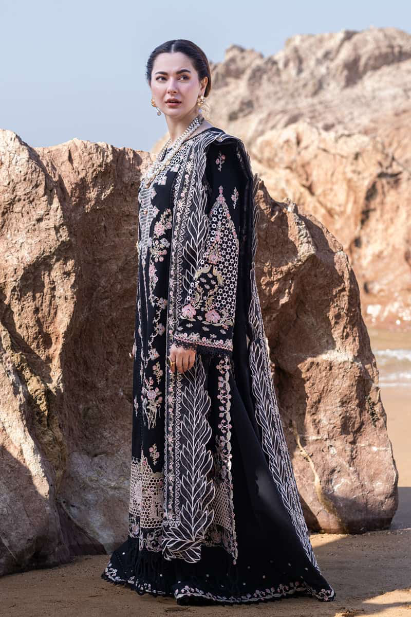 Qalamkar FF Luxury Embroidered Lawn 3Pc Suit