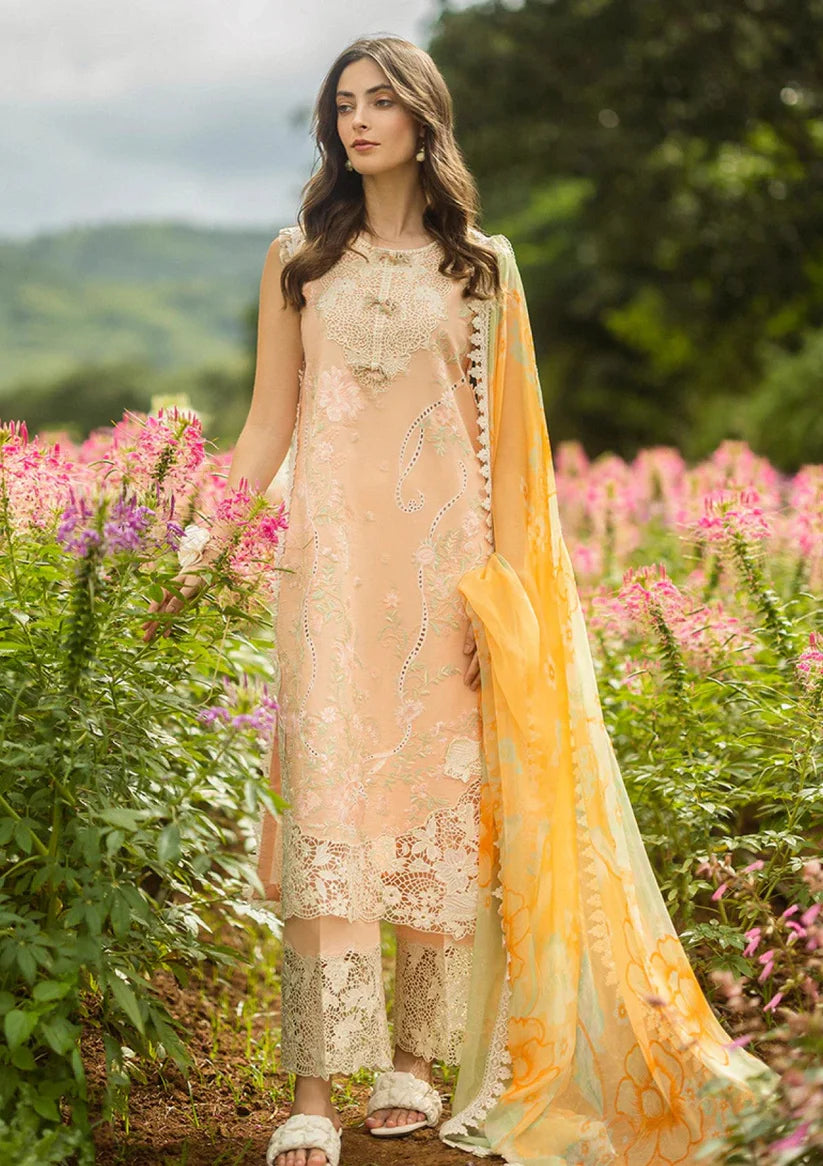 Mushq 3PC Unstitched Luxury Lawn Chikenkari Heavy Embroidered Suit