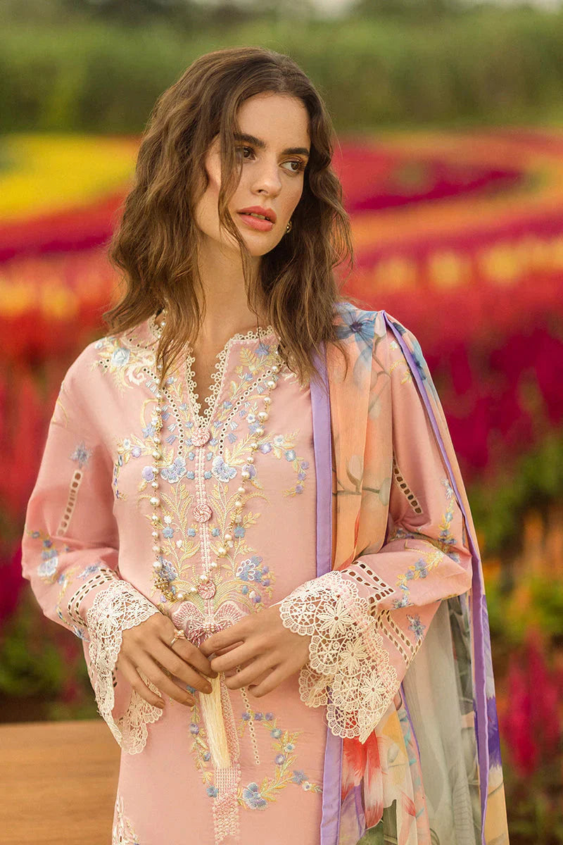 Mushq 3PC Unstitched Luxury Lawn Chikenkari Heavy Embroidered Suit