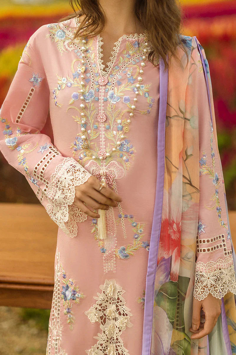 Mushq 3PC Unstitched Luxury Lawn Chikenkari Heavy Embroidered Suit