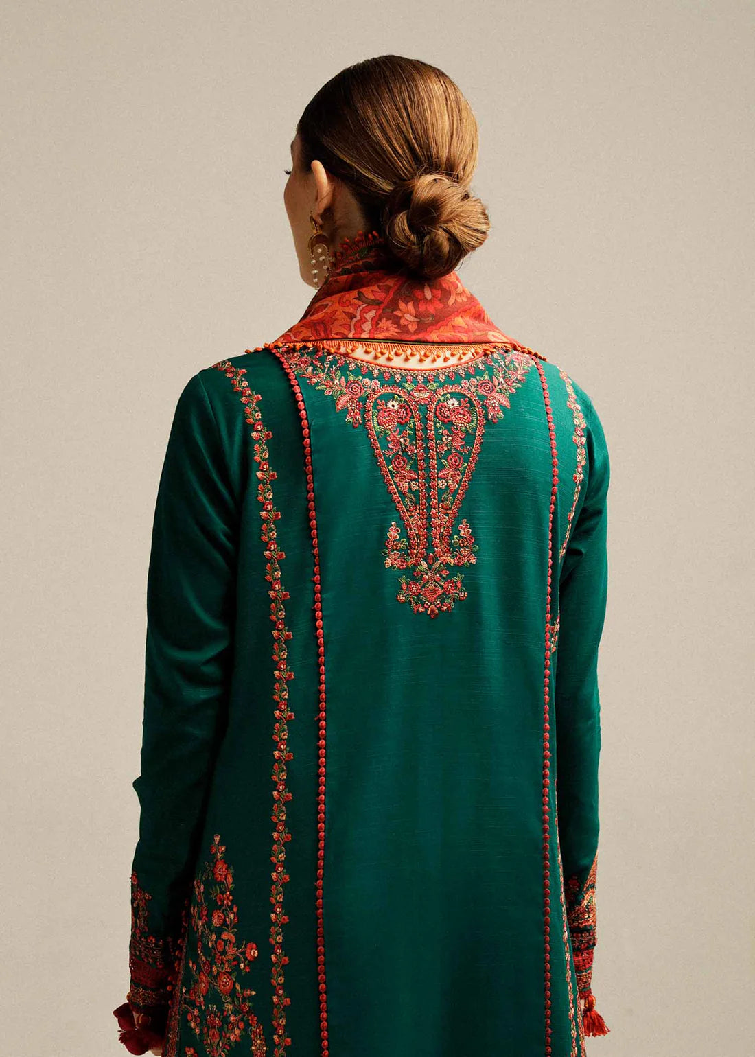 Hussain Rehar 3PC Unstitched Luxury Lawn Heavy Embroidered Suit