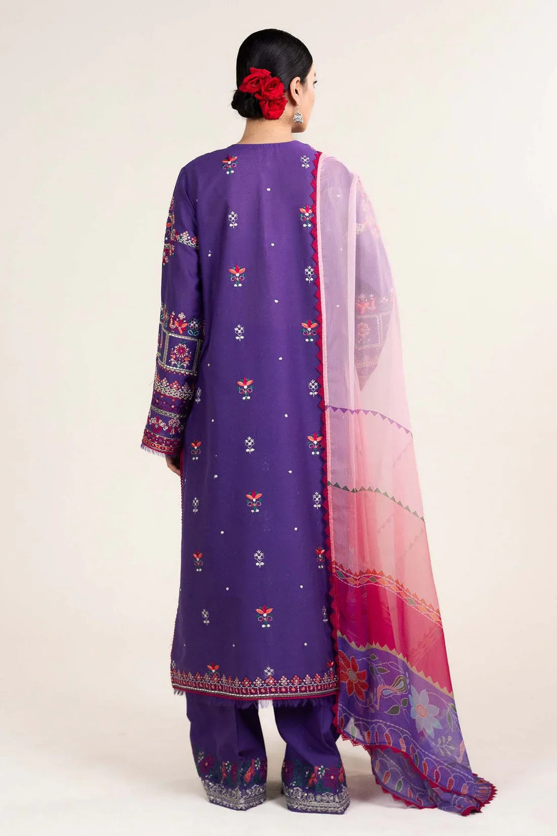 Zara Shahjahan 011 Unstitched Luxury Dhanak Heavy Embroidered 3PC Suit