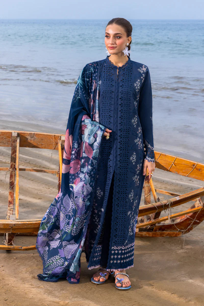 Rang Rasiya 3PC Unstitched Luxury Lawn Chikenkari Heavy Embroidered Suit