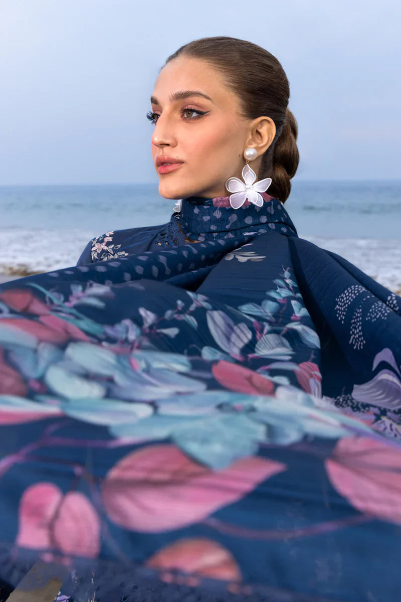 Rang Rasiya 3PC Unstitched Luxury Lawn Chikenkari Heavy Embroidered Suit