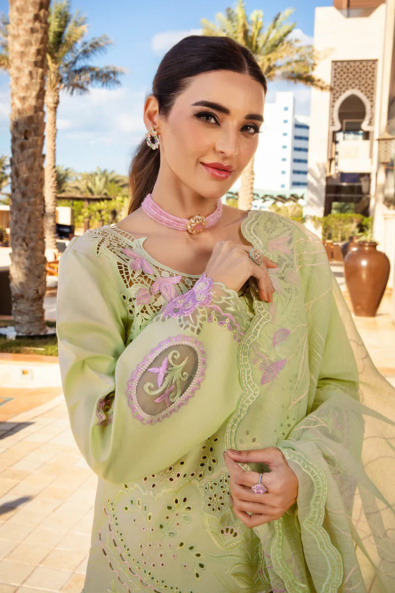 Rang Rasiya 3PC Unstitched Luxury Lawn Chikenkari Heavy Embroidered Suit