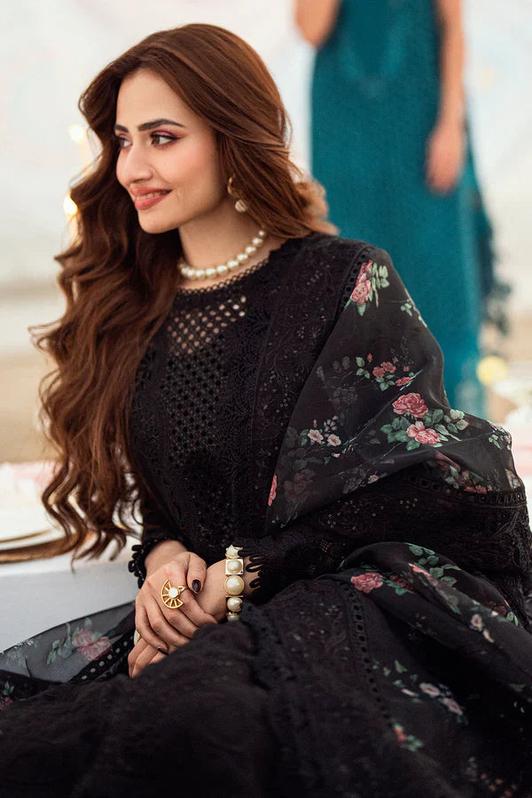 Nureh 3PC Unstitched Luxury Lawn Chikenkari Heavy Embroidered Suit