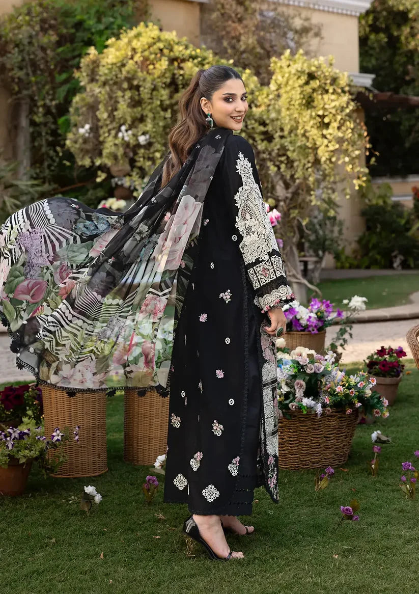 Elaf 3PC Unstitched Luxury Lawn Heavy Embroidered Suit