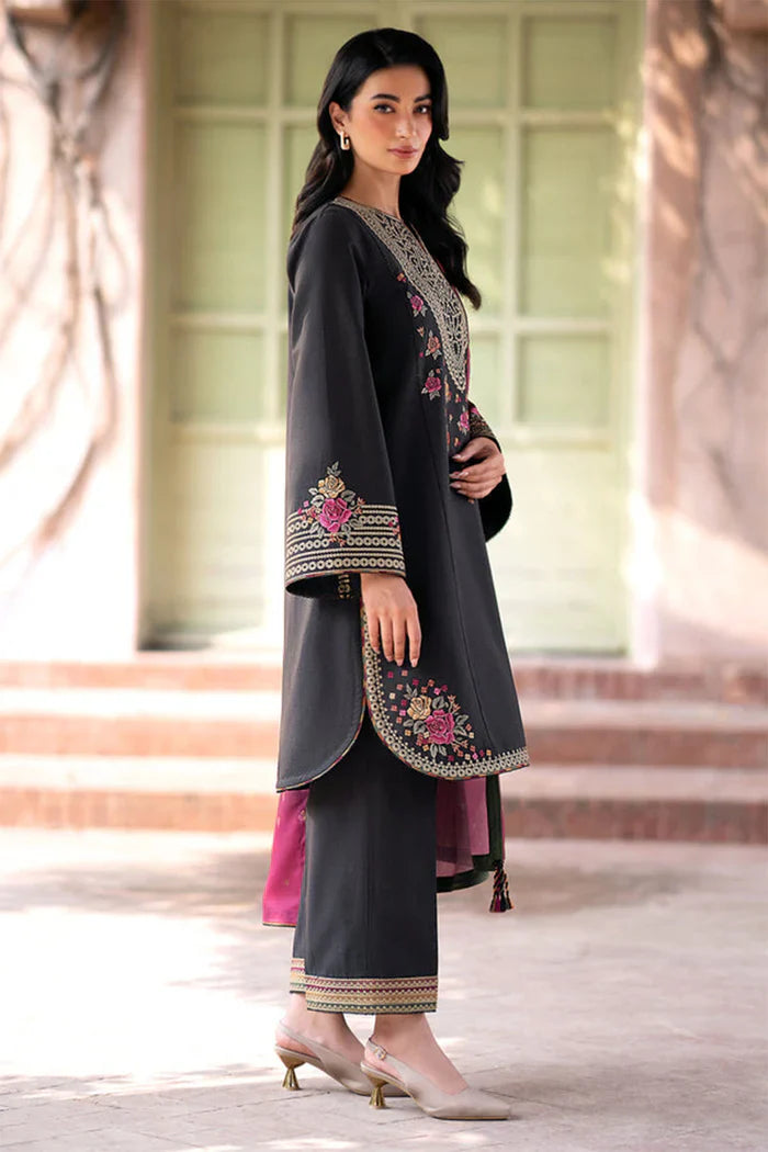Jazmin 003 Unstitched Luxury Dhanak Heavy Embroidered 3PC Suit