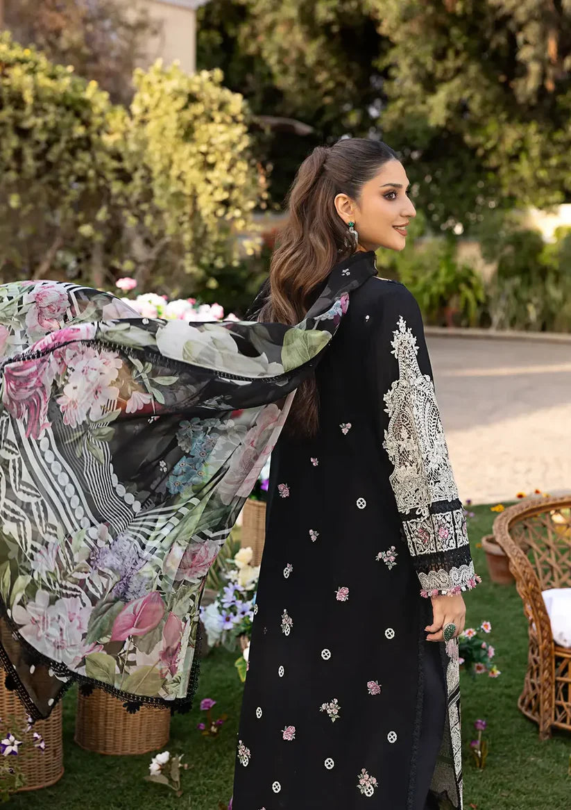 Elaf 3PC Unstitched Luxury Lawn Heavy Embroidered Suit
