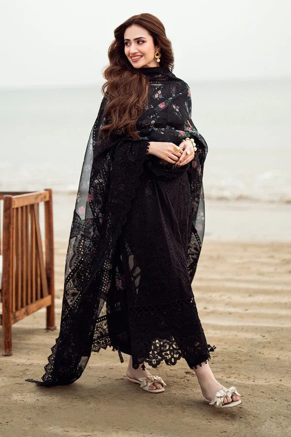 Nureh 3PC Unstitched Luxury Lawn Chikenkari Heavy Embroidered Suit