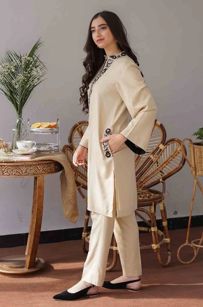 Asling 010 Unstitched Luxury Dhanak Heavy Embroidered 3PC Suit
