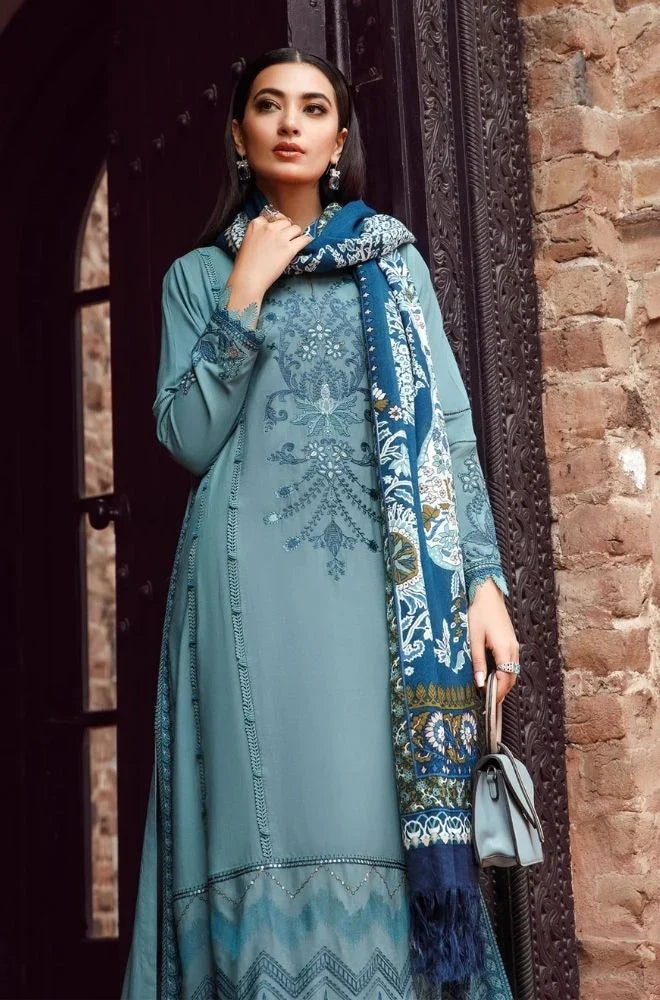 Maria B 006 Unstitched Luxury Dhanak Heavy Embroidered 3PC Suit