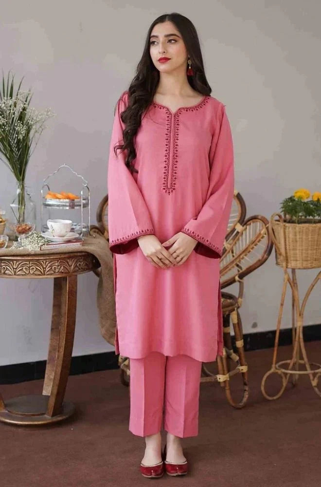 Asling 008 Unstitched Luxury Dhanak Heavy Embroidered 3PC Suit