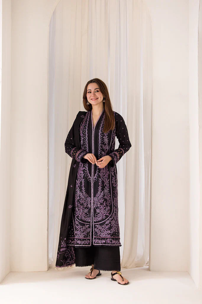 Sobia Nazir 3PC Unstitched Luxury Lawn Heavy Embroidered Suit