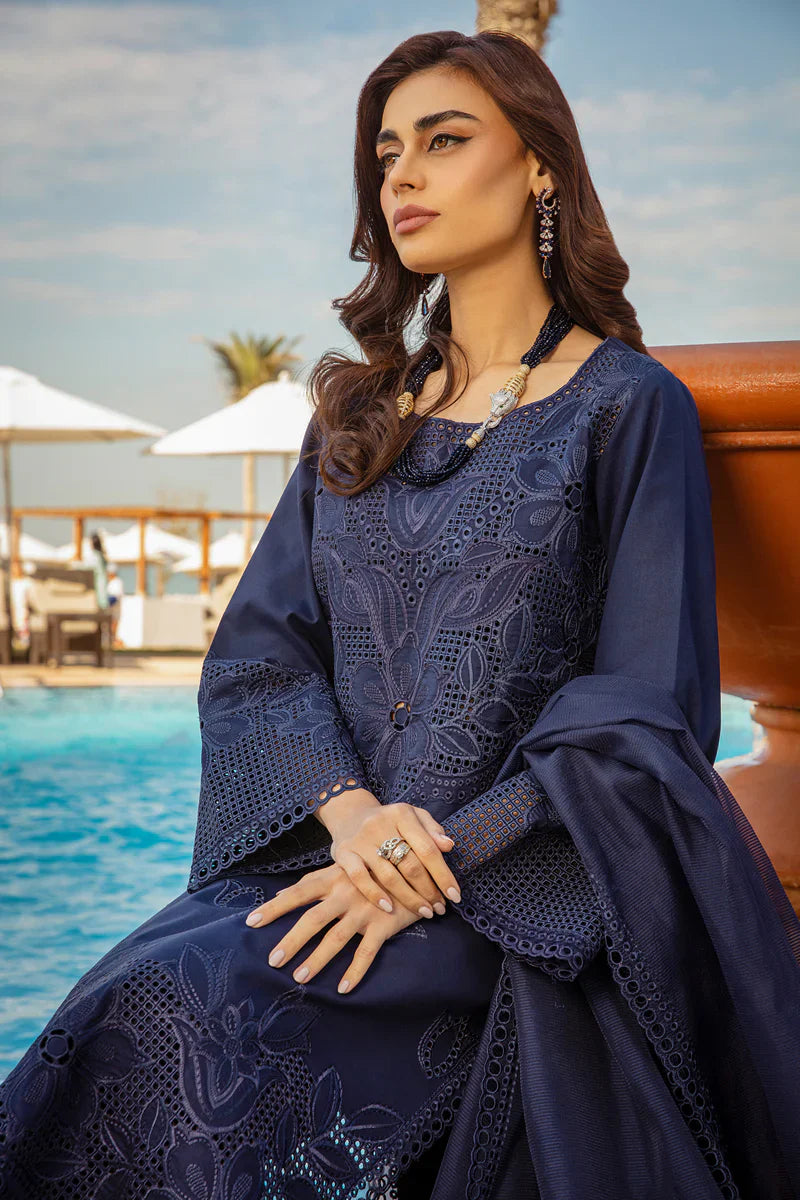 Rang Rasiya 3PC Unstitched Luxury Lawn Chikenkari Heavy Embroidered Suit