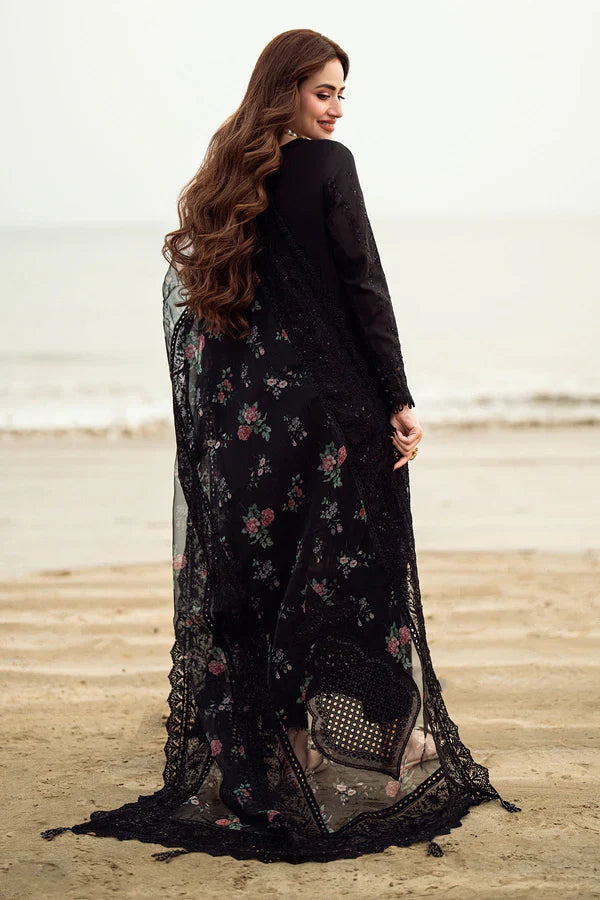 Nureh 3PC Unstitched Luxury Lawn Chikenkari Heavy Embroidered Suit