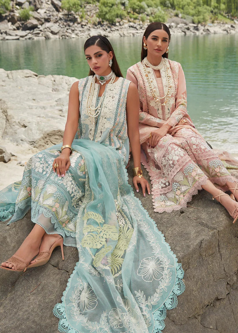 Crimson 3PC Unstitched Luxury Lawn Heavy Embroidered Suit