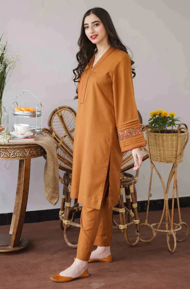 Asling 001 Unstitched Luxury Dhanak Heavy Embroidered 3PC Suit