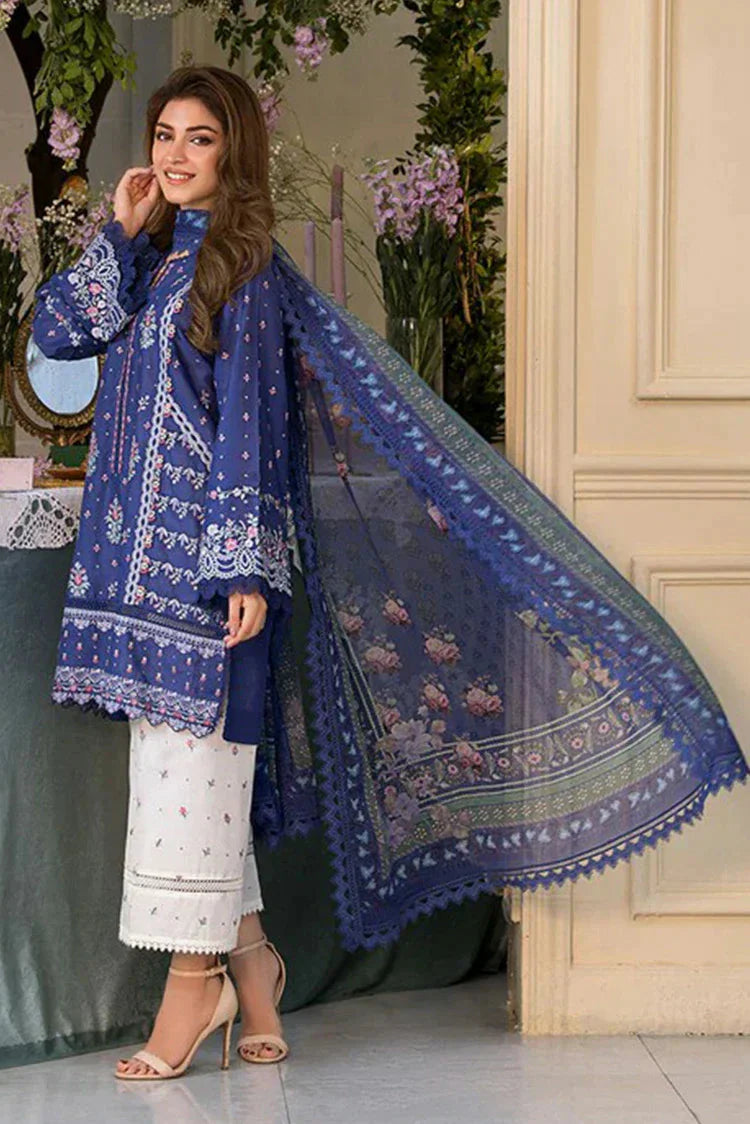 Sobia Nazir 3PC Unstitched Luxury Lawn Chikenkari Heavy Embroidered Suit