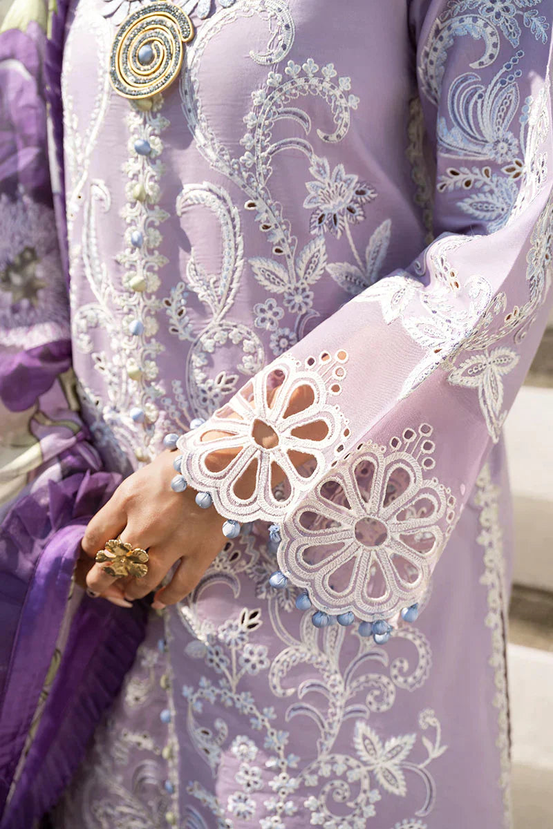 Mushq 3PC Unstitched Luxury Lawn Chikenkari Heavy Embroidered Suit