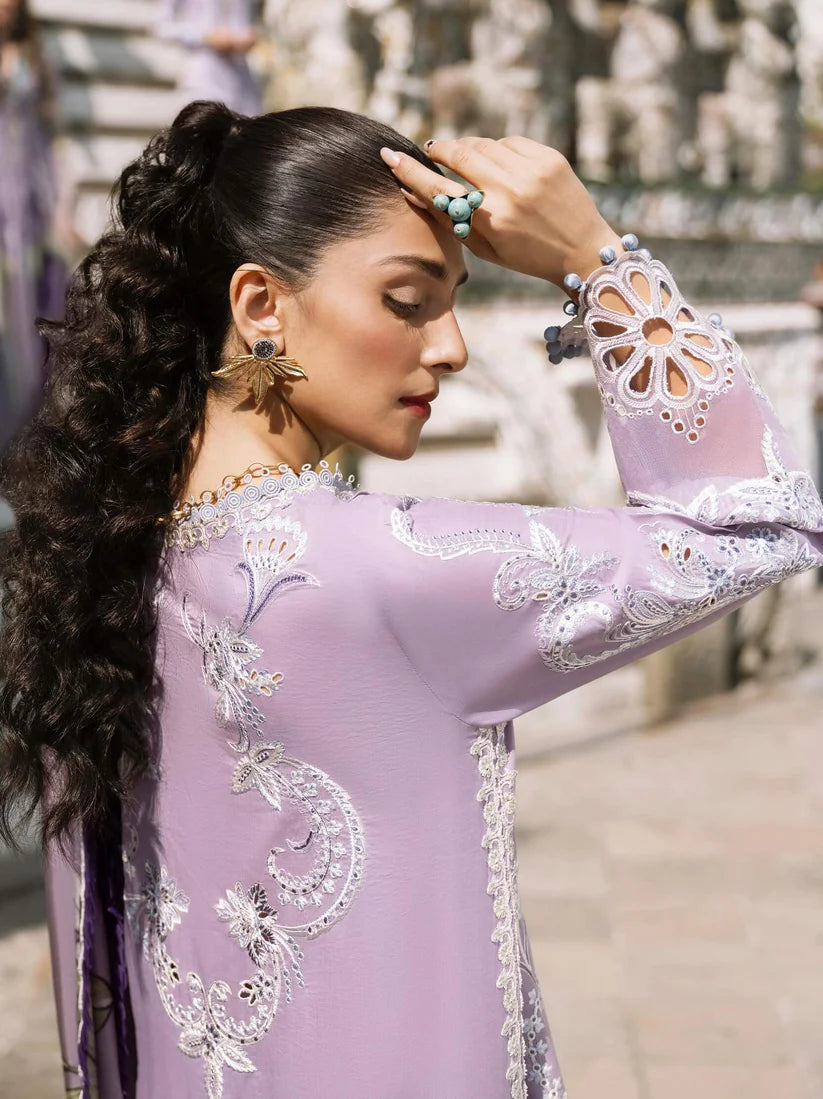 Mushq 3PC Unstitched Luxury Lawn Chikenkari Heavy Embroidered Suit