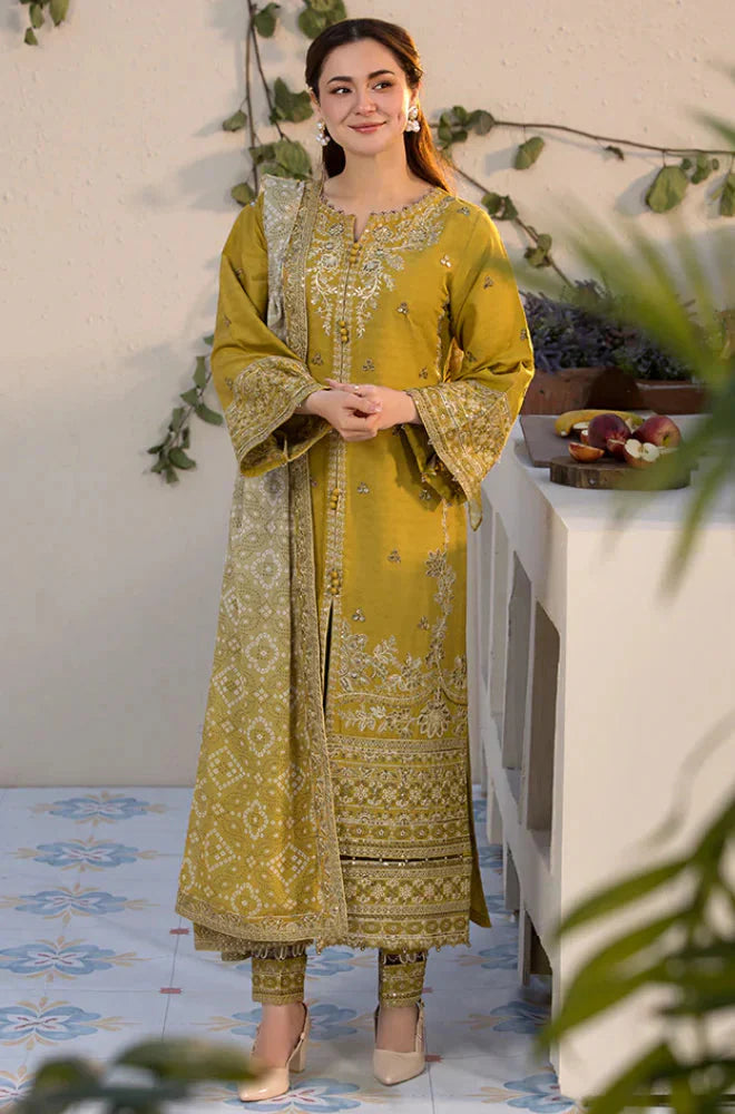 Sobia Nazir 3PC Unstitched Luxury Lawn Chikenkari Heavy Embroidered Suit