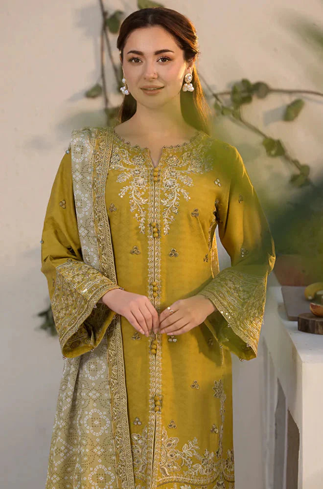 Sobia Nazir 3PC Unstitched Luxury Lawn Chikenkari Heavy Embroidered Suit