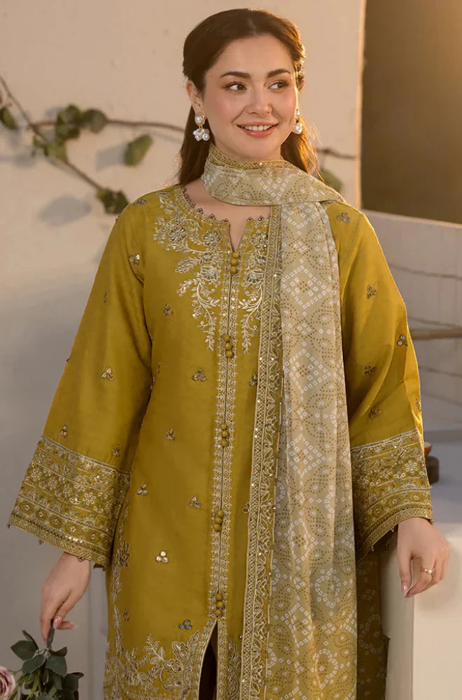 Sobia Nazir 3PC Unstitched Luxury Lawn Chikenkari Heavy Embroidered Suit