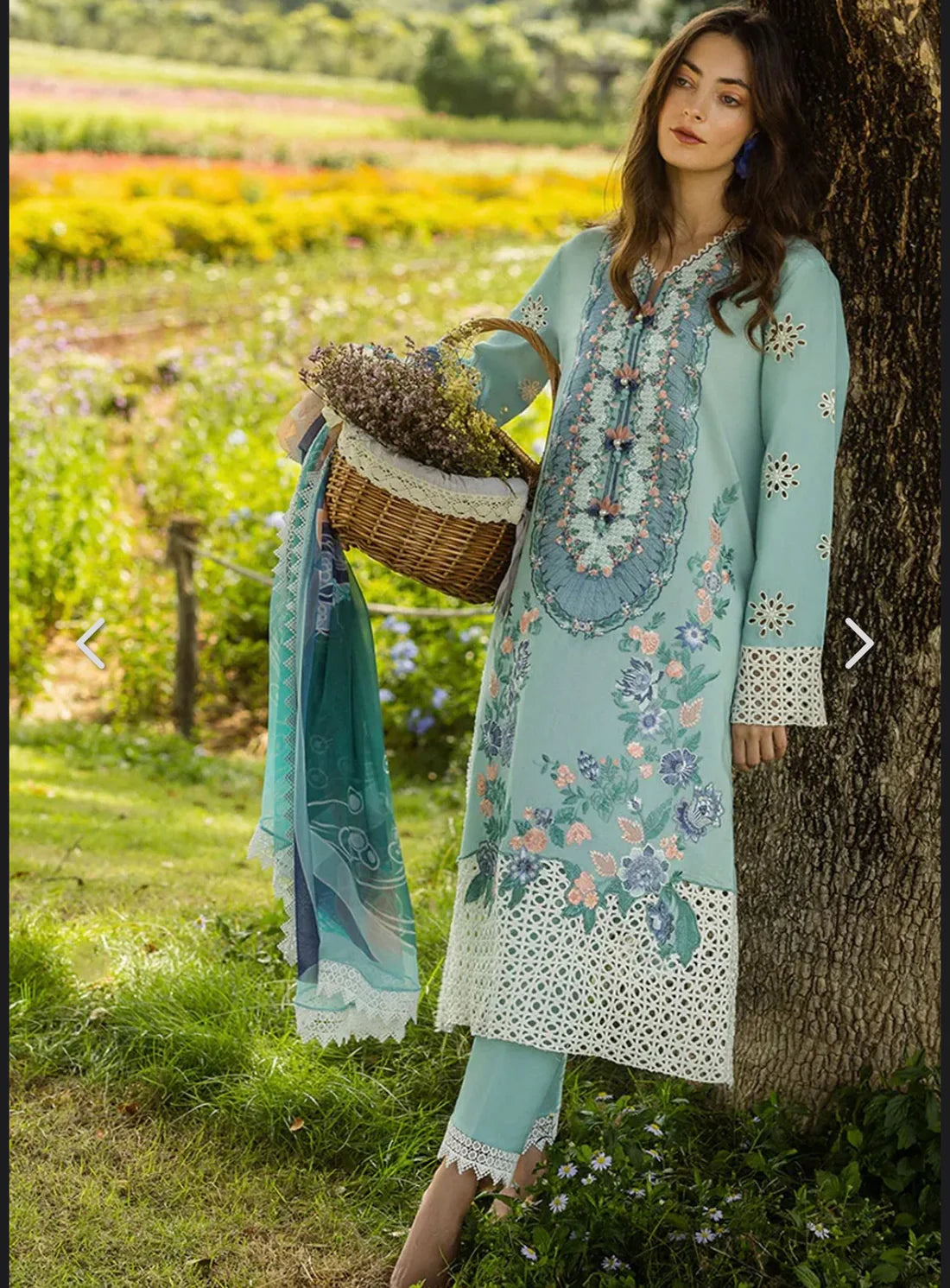 Mushq 3PC Unstitched Luxury Lawn Heavy Embroidered Suit