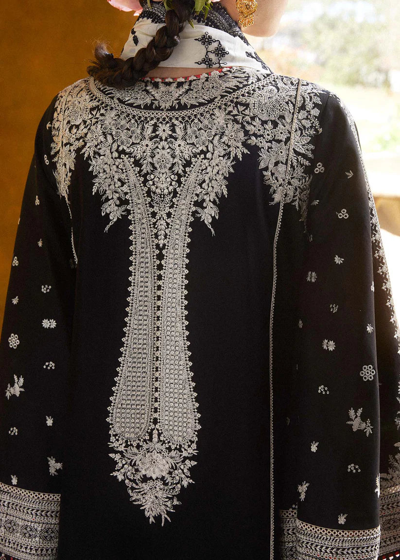 Hussain Rehar 004 Unstitched Luxury Dhanak Heavy Embroidered 3PC Suit