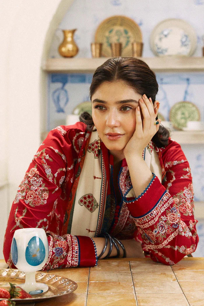 Zara Shahjahan 009 Unstitched Luxury Dhanak Heavy Embroidered 3PC Suit