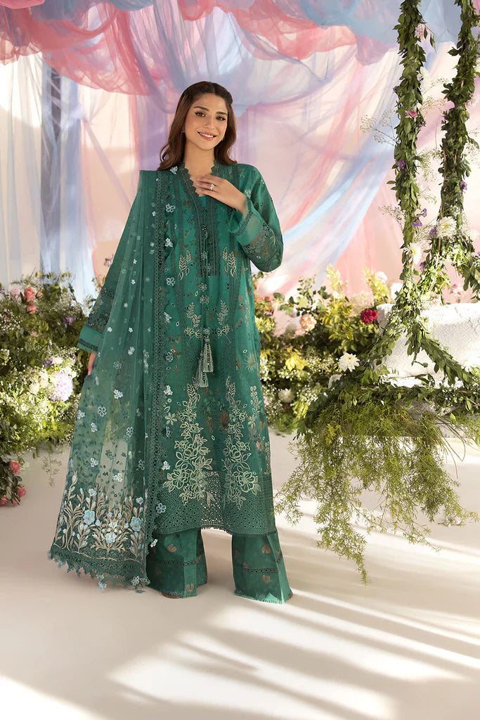 Sobia Nazir 3PC Unstitched Luxury Lawn Chikenkari Heavy Embroidered Suit