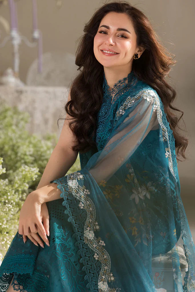 Sobia Nazir 3PC Unstitched Luxury Lawn Chikenkari Heavy Embroidered Suit