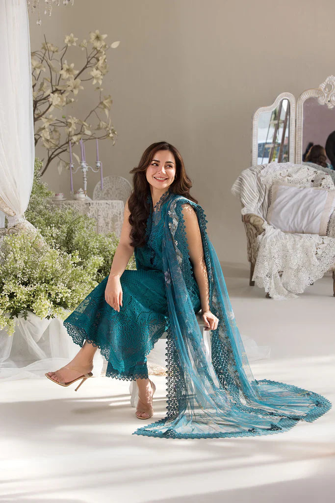 Sobia Nazir 3PC Unstitched Luxury Lawn Chikenkari Heavy Embroidered Suit