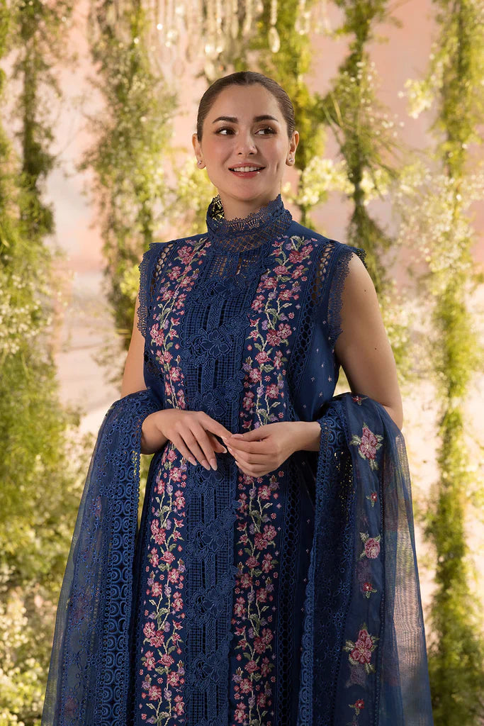 Sobia Nazir 3PC Unstitched Luxury Lawn Heavy Embroidered Suit