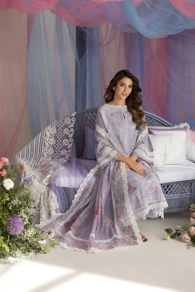 Sobia Nazir 3Pc Unstitched Luxury Lawn Heavy Embroidered Suit