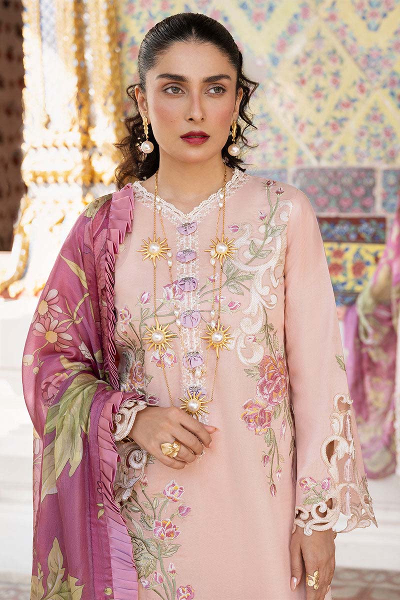Mushq 3PC Unstitched Luxury Lawn Heavy Embroidered Suit