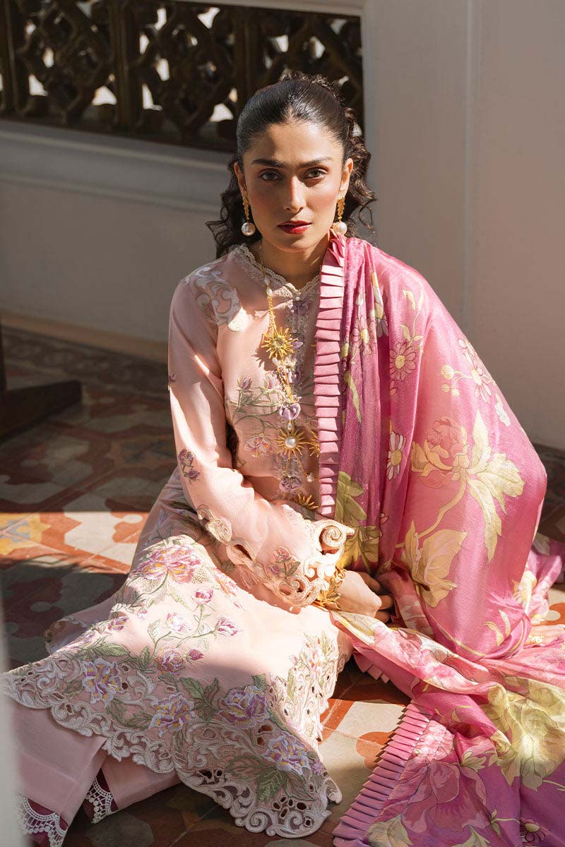 Mushq 3PC Unstitched Luxury Lawn Heavy Embroidered Suit