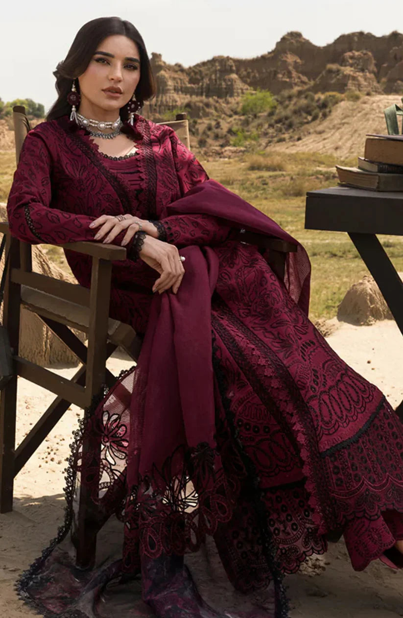 Rang Rasiya Unstitched Luxury Lawn Heavy Embroidered Suit