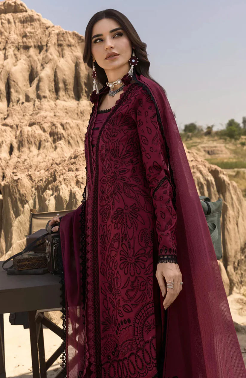 Rang Rasiya Unstitched Luxury Lawn Heavy Embroidered Suit