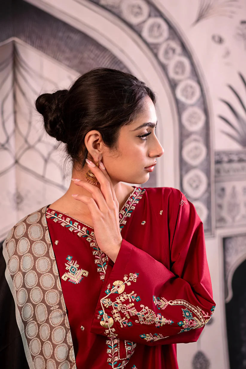 Urge 008 Unstitched Luxury Dhanak Heavy Embroidered 3PC Suit