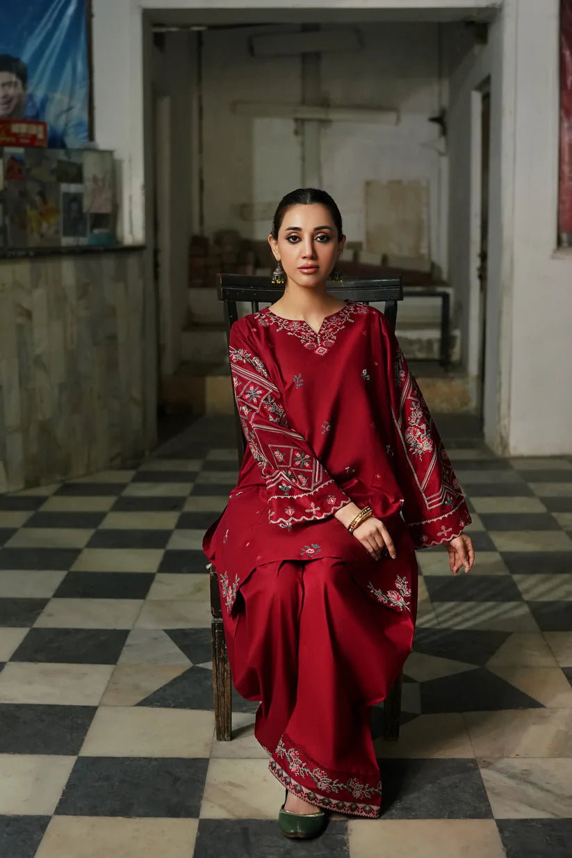 Urge 005 Unstitched Luxury Dhanak Heavy Embroidered 2PC Suit