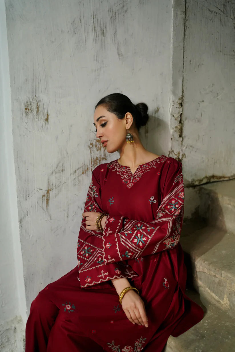 Urge 005 Unstitched Luxury Dhanak Heavy Embroidered 2PC Suit